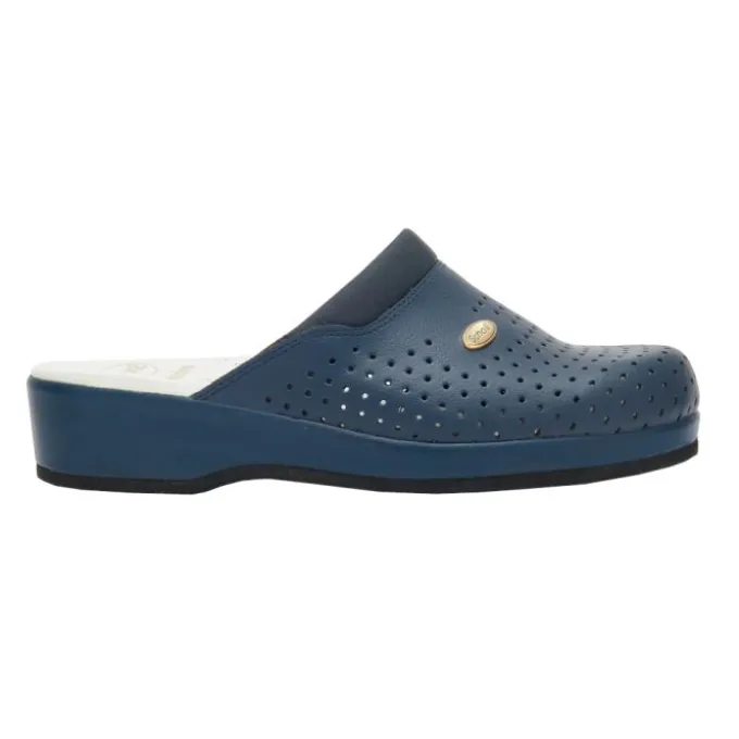 Dr. Scholl Clog Back Guard Pelle Blu Nâ°41