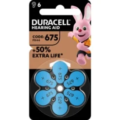 Duracell Easy Tab 675 Blu Batteria Per Apparecchio Acustico6 Pezzi