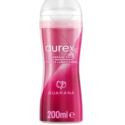 Durex Massage 2 In 1 Gel Massaggio Corpo E Lubrificante Guarana' 200 Ml Secchezza Intima