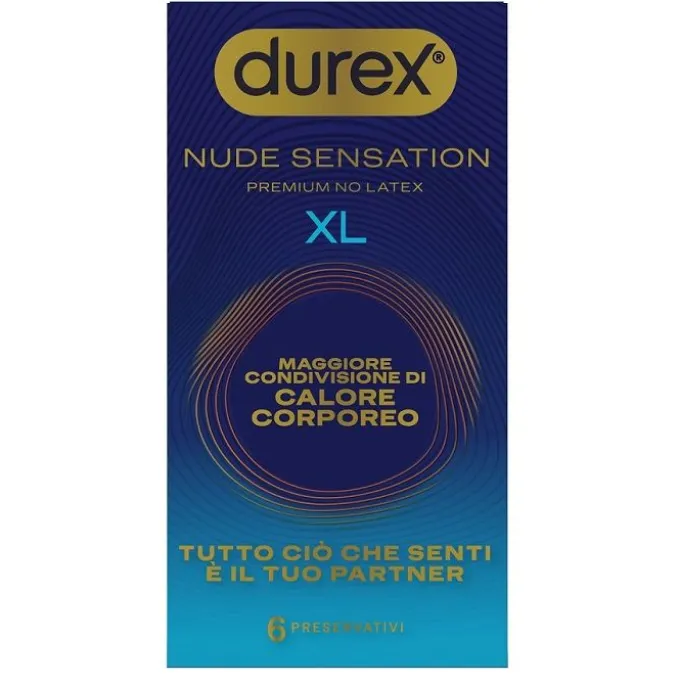 DUREX NUDE SENSATION XL PRESERVATIVI EXTRA LARGE 6 PEZZI - DISPOSITIVO MEDICO CLASSE IIB