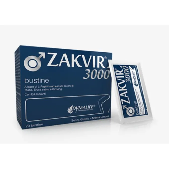 Dymalife Pharmaceutical Zakvir 3000 20 Bustine 122 G