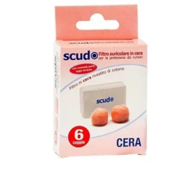 Earplug Scudo Cera Filtro Auricolare 6 Paia Tappi Auricolari