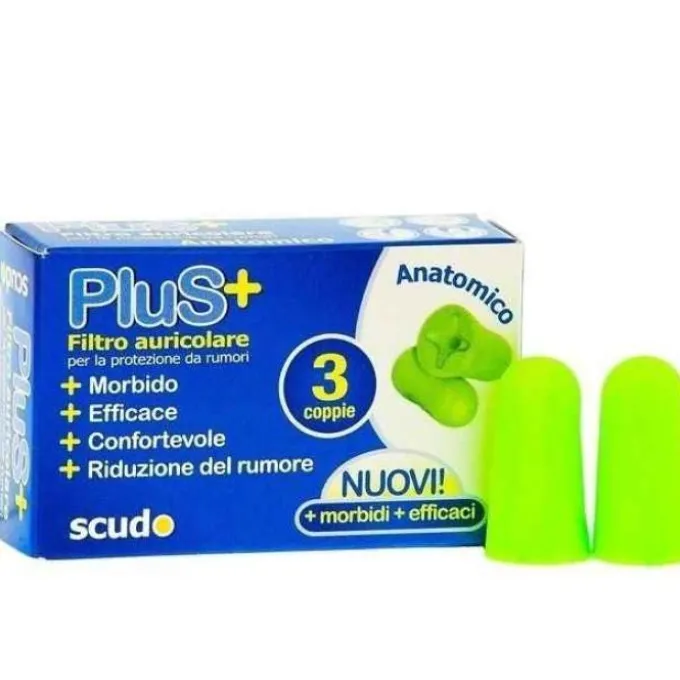 Earplug Scudo Plus Tappi Auricolari 6 Pezzi