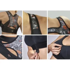 Ekeep B2 Active Bra Reggiseno Posturale Sportivo Nero/Fun Taglia 1 Sostegni E Accessori