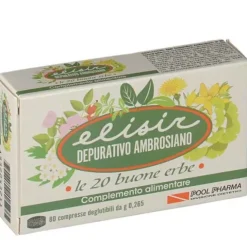 Elisir Depurativo Ambrosiano Le 20 Buone Erbe Integratore Intestinale 80 Compresse