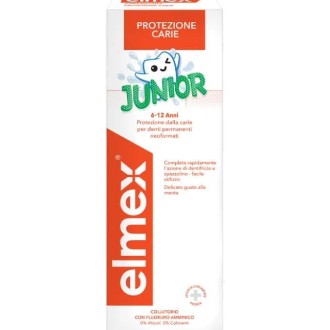 Elmex Junior Collutorio Bambini 6-12 Anni 400 Ml Anti-Placca