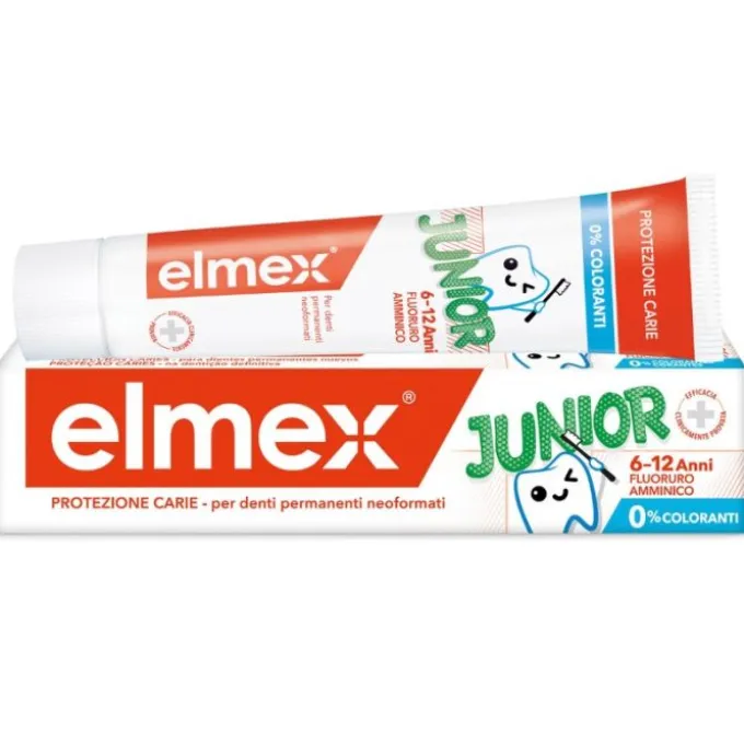 Elmex Junior Dentifricio Bambini 6-12 Anni Protezione Carie 75 Ml Bimbi