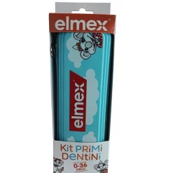 Elmex Kit Primi Dentini 0-36 Mesi 1 Elmex Bimbi Dentifricio50 Ml + 1 Elmex Spazzolino Bimbi Educativo New 0-3 Anni