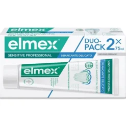ELMEX SENSITIVE PROFESSIONAL WHITENING DENTIFRICIO DUO PACK 2 TUBI DA 75 ML DENTIFRICIO CON TECNOLOGIA PRO-ARGIN PER DENTI SENSIBILI E SBIANCAMENTO