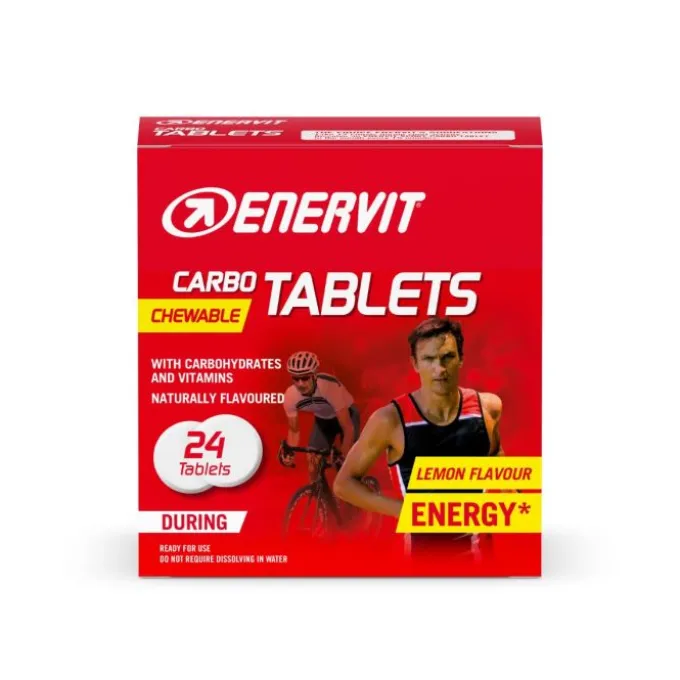 Enervit Carbo Tablets Tubo Integratore Energetico Limone 24 Tavolette Sport E Massa Muscolare