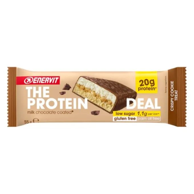 Enervit The Protein Deal Barretta Proteica Gusto Crispy Cookie Treat 55 Gr