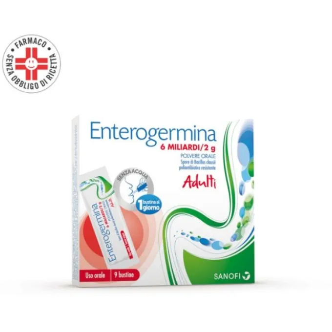 Enterogermina Orale Sospensione 9 Bustine 6Mld/2G