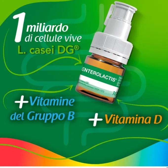 Enterolactis Bevibile Bambini 12 Flaconcini X 10 Ml Fermenti Lattici Bimbi