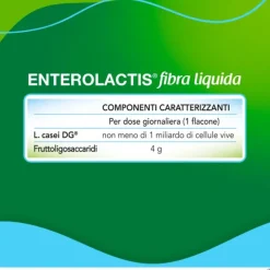 Enterolactis Fibra Liquida 12 Flaconcini X 10 Ml Fermenti Lattici