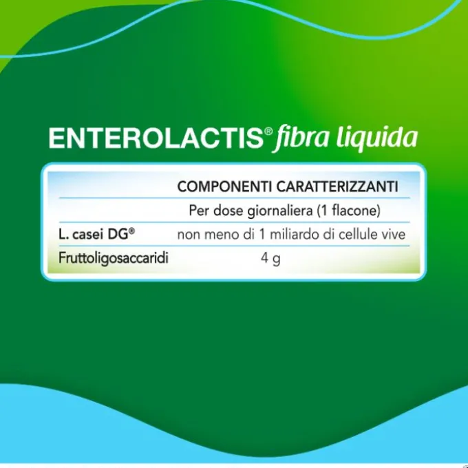 Enterolactis Fibra Liquida 12 Flaconcini X 10 Ml Fermenti Lattici