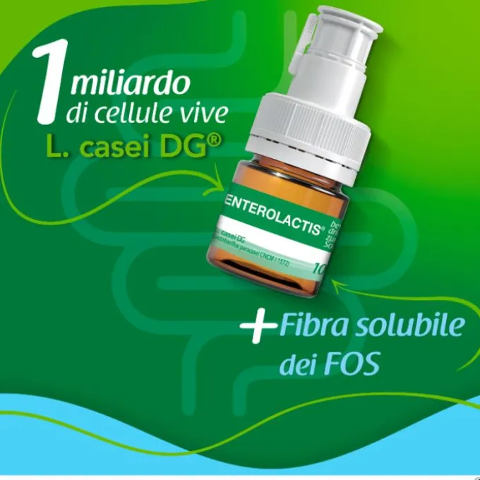 Enterolactis Fibra Liquida 12 Flaconcini X 10 Ml Fermenti Lattici