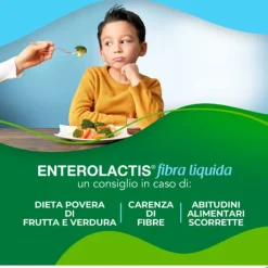 Enterolactis Fibra Liquida 12 Flaconcini X 10 Ml Fermenti Lattici