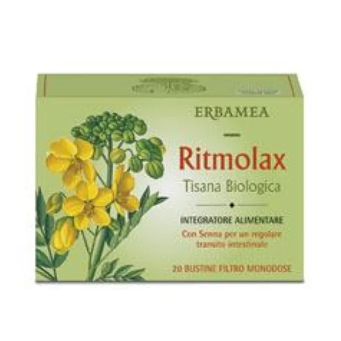 Erbamea Ritmolax Tisana Biologica 20 Bustine Lassativi Azione Delicata