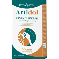 ERBA VITA ARTIDOL 60 CAPSULE CON BOSWELLIA, CURCUMA, ARTIGLIO DEL DIAVOLO E VITAMINA C