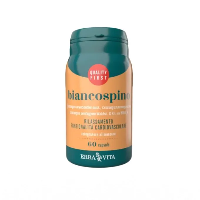 Erba Vita Biancospino Integratore Rilassante E Cardiovascolare 60 Capsule