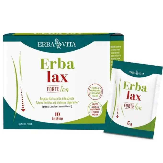 ERBA VITA ERBALAX FORTE LEN INTEGRATORE REGOLARITÀ INTESTINALE 10 BUSTINE