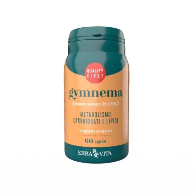 Erba Vita Gymnema Integratore Metabolismo Carboidrati E Lipidi 60 Capsule
