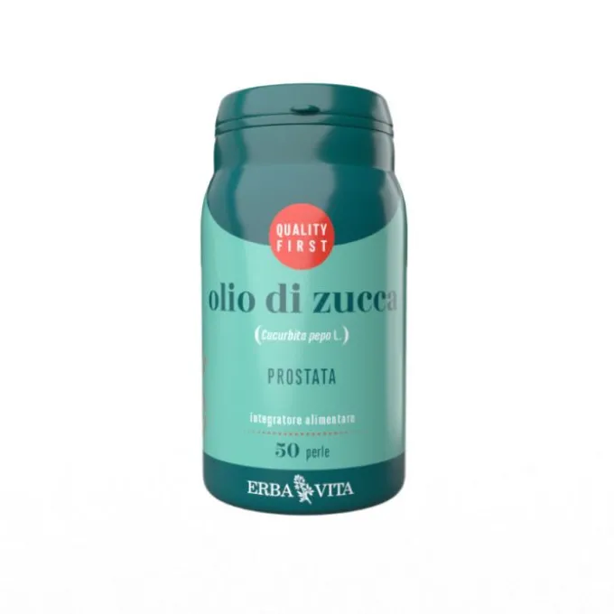 Erba Vita Olio Di Semi Di Zucca Integratore Prostata 50 Perle Salute Intima Uomo