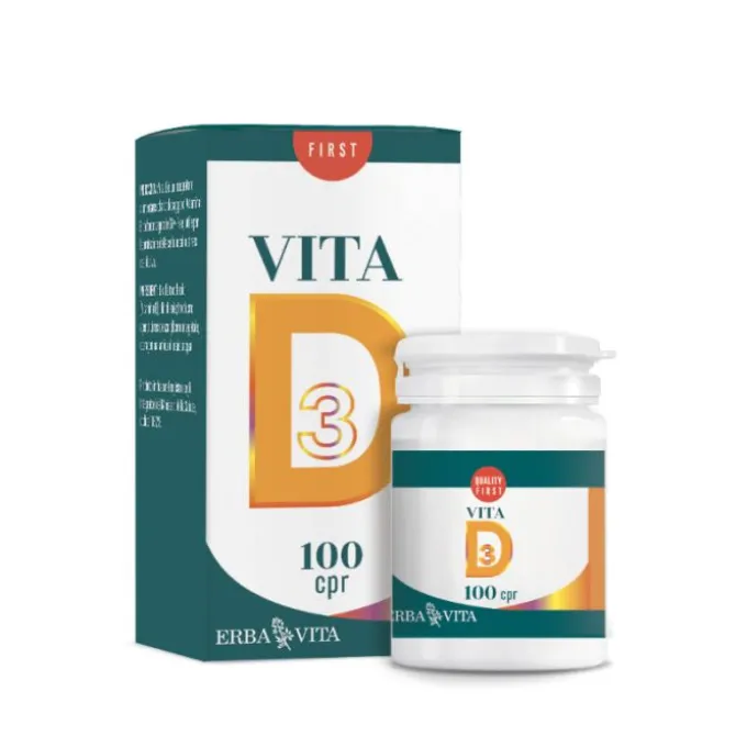 Erba Vita Vitamina D Integratore 100 Compresse Orosolubili