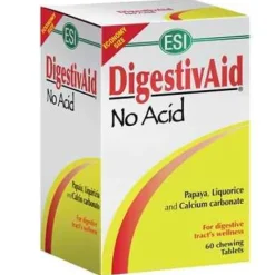 Esi Digestivaid No Acid Anti-Acido 60 Tavolette Masticabili Acidita'