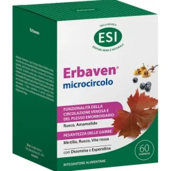 Esi Erbaven Microcircolo 60 Compresse Senza Glutine Integratori Venotonici