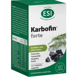 Esi Karbofin Forte 60 Naturcaps - Integratore Alimentare Gonfiore