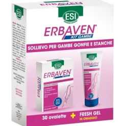 Esi Kit Erbaven 30 Ovalette + Erbaven Fresh Gel 100 Ml Omaggio Ritenzione Idrica