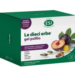Esi Le Dieci Erbe Gel Psillio Offerta Risparmio 30 Bustine Lassativi Azione Delicata
