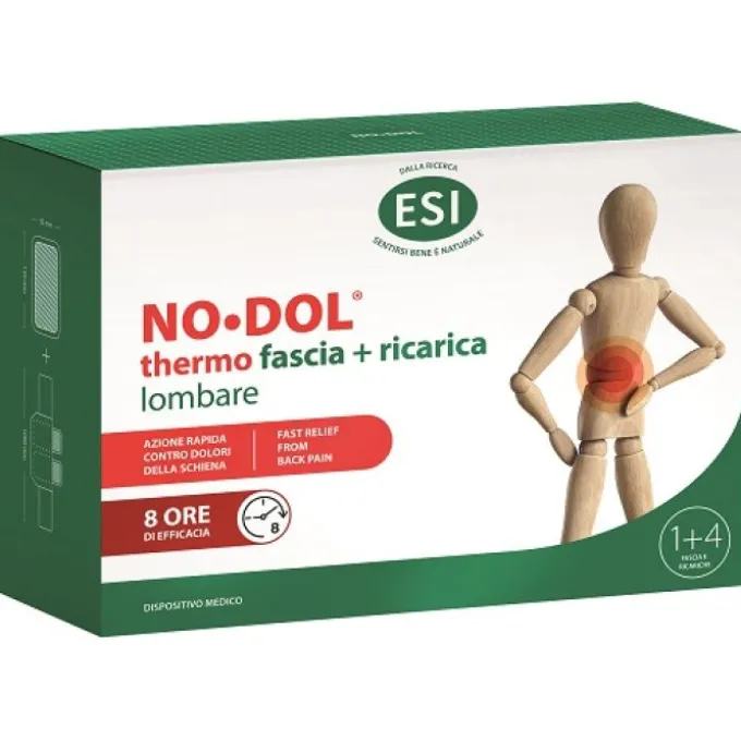 ESI NO DOL THERMO FASCIA LOMBARE AUTORISCALDANTE CON RICARICA - DISPOSITIVO MEDICO CLASSE I