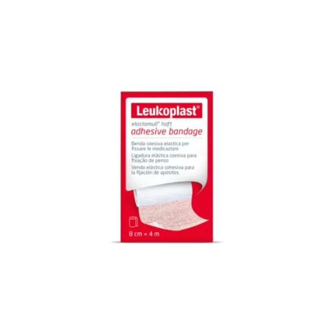 Essity Italy Spa Leukoplast Elastomull Half - Benda Elastica Coesiva 8Cm X 4M