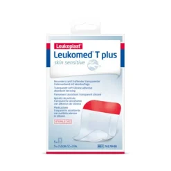Essity Italy Spa Leukoplast Leukomed T Plus Skin Sensitive - Medicazione Adesiva Trasparente Post Operatoria 5 X 7,2Cm 5 Pezzi