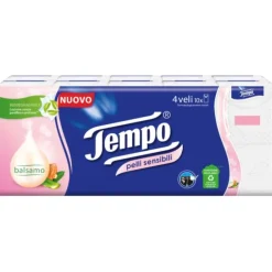 Essity Tempo Fazzoletti Pelli Sensibili 10 Pezzi