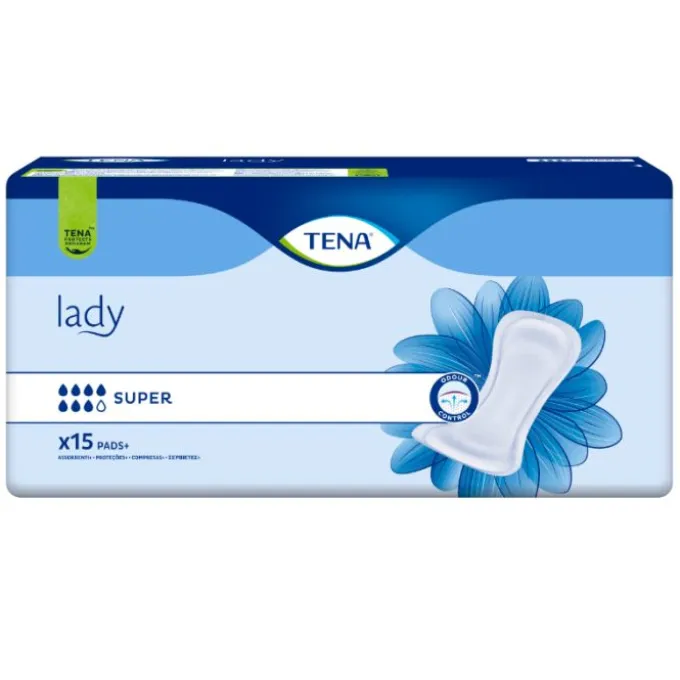 Essity Tena Lady Super Assorbenti 15 Pezzi Incontinenza Leggera