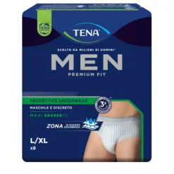 Essity Tena Men Premium Fit Mutandina Assorbente Livello 4 Taglia L 8 Pezzi