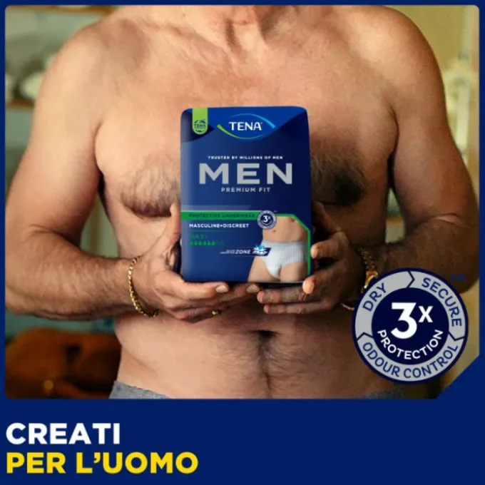 Essity Tena Men Premium Fit Mutandina Assorbente Livello 4 Taglia M 10 Pezzi