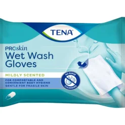 Essity Tena Wet Wash Glove Guanti Per La Pulizia Quotidiana Del Corpo 8 Pezzi