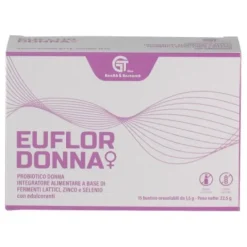 Euflor Donna Integratore Di Fermenti Lattici Multiceppo Con Zinco E Selenio 15 Bustine Orosolubili D