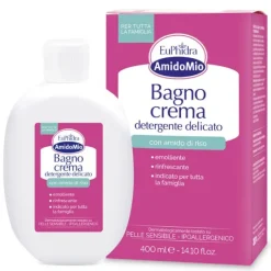 Euphidra Amidomio Bagno Crema All'amido Di Riso Detergente Lenitivo 400 Ml