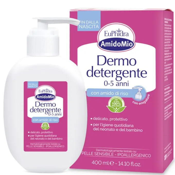 Euphidra Amidomio Dermodetergente Idratante Per Neonati E Bambini 0-5 Anni 400 Ml