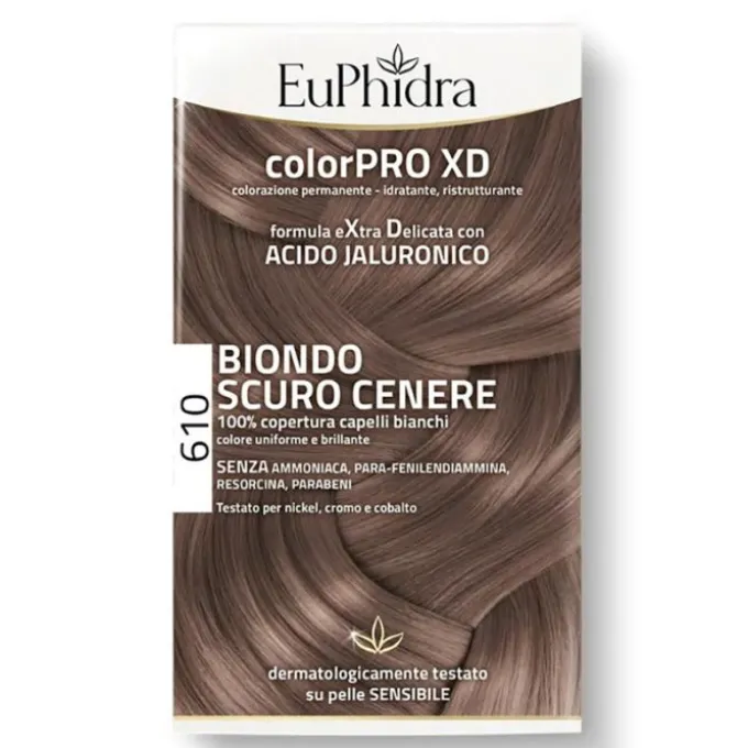 Euphidra Colorpro Xd 610 Biondo Scuro Cenere Tintura Extra Delicata Tinte