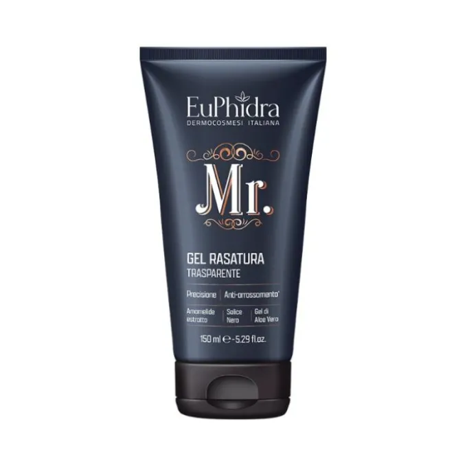 Euphidra Mr. Gel Rasatura Barba Trasparente Anti-Arrossamento 150 Ml
