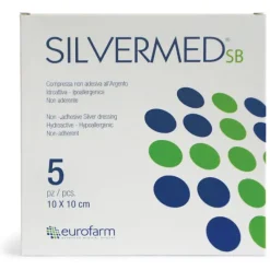 Eurofarm Silvermed Sb Garza Sterile All'argento Antibatterica 10X10 Cm 5 Pezzi