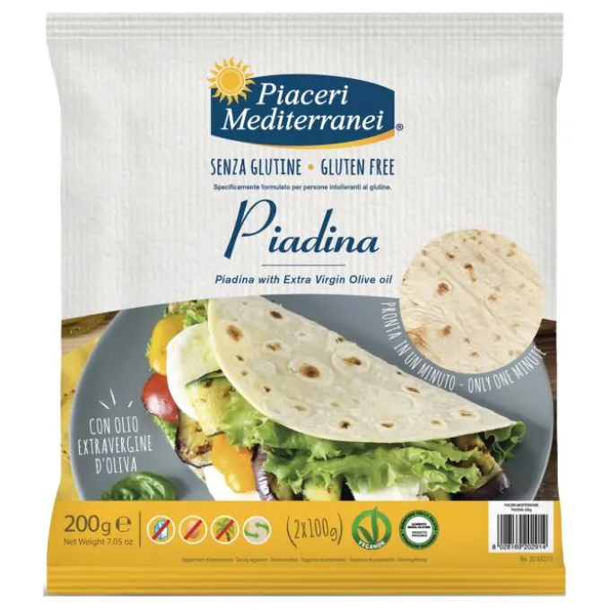 Eurospital Piaceri Mediterranei Piadina Senza Glutine 2X100 G Pizza