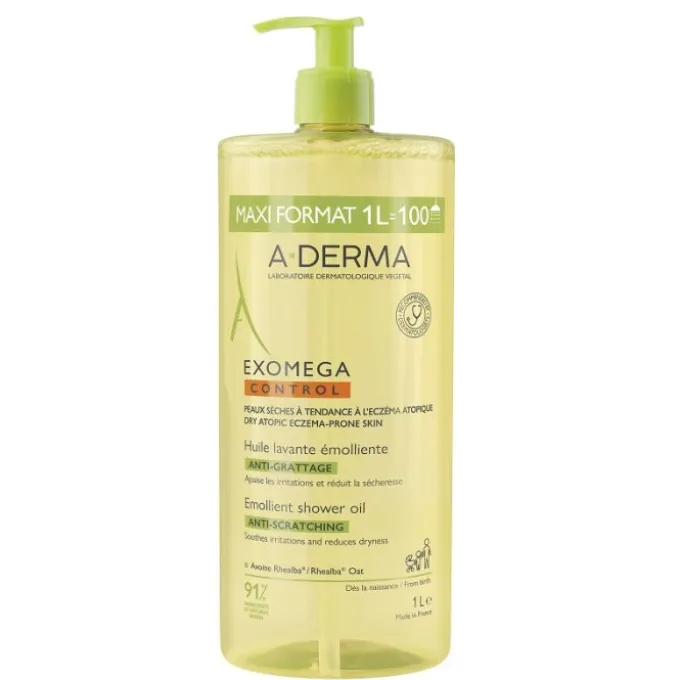 Exomega Control Olio Lavante Emolliente 1 Litro Detersione Pelle Secca