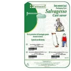 Farmacare Salvagesso Braccio/Piede Protezione Gesso Durante Doccia 6 Pezzi 28 X 60 Cm